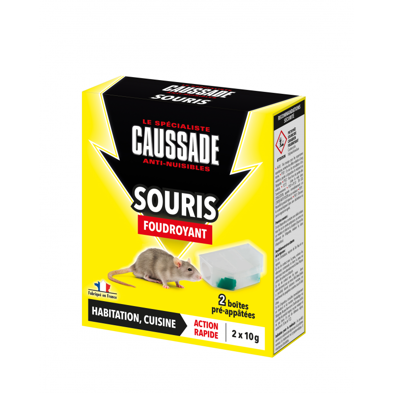 SOURIS - PAT'APPÂT FOUDROYANT BOÎTE METAL 100 G (10 X 10 G)