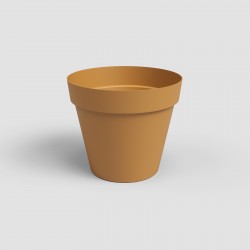 POT CAPRI 25CM JAUNE MIEL