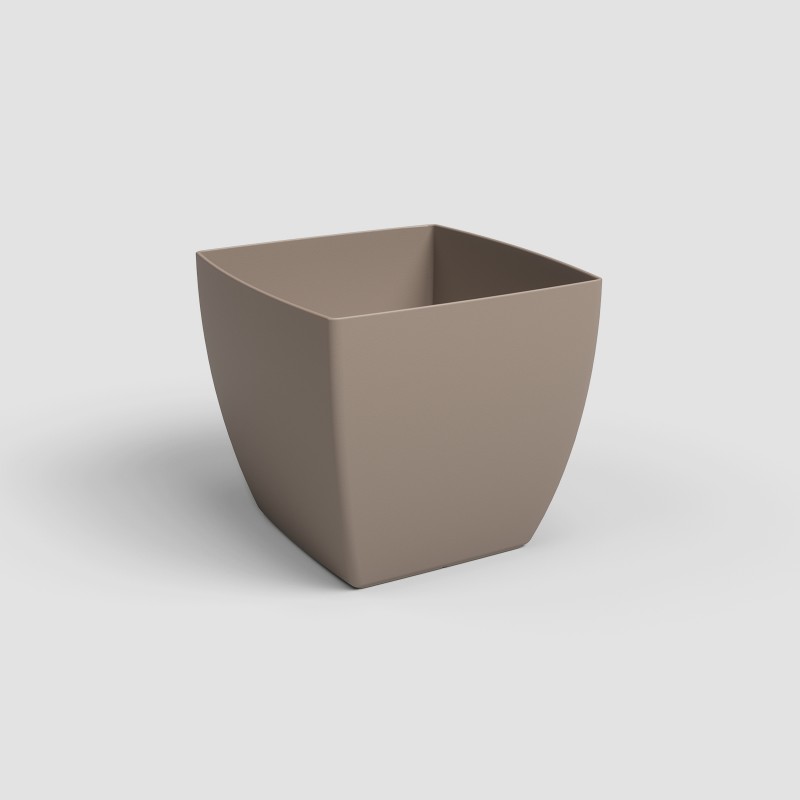 Poterie de jardin pot 14 cm taupe