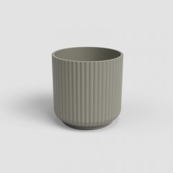 CACHE-POT LUNA 12CM TAUPE