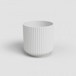 CACHE-POT LUNA 15CM BLANC
