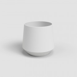 CACHE-POT AURORA 11CM BLANC