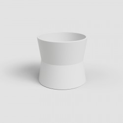 CACHE-POT DIANA 20CM BLANC