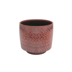 CACHE-POT MINERVA 24 EM ROUGE